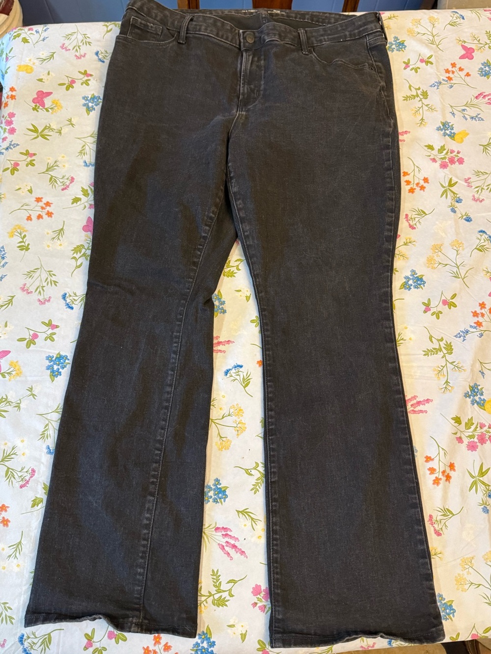 Old Navy Women's Black Flare Jeans
